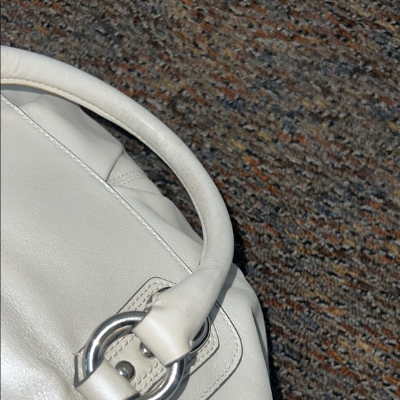 Coach Large Capacity Silver Tote Bag with Metallic Accents - Picture 15 of 17